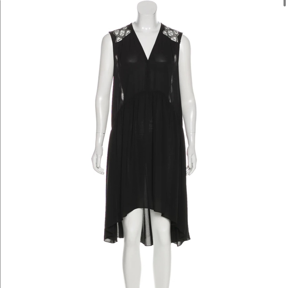 Sandro Lace - Accented Midi Dress